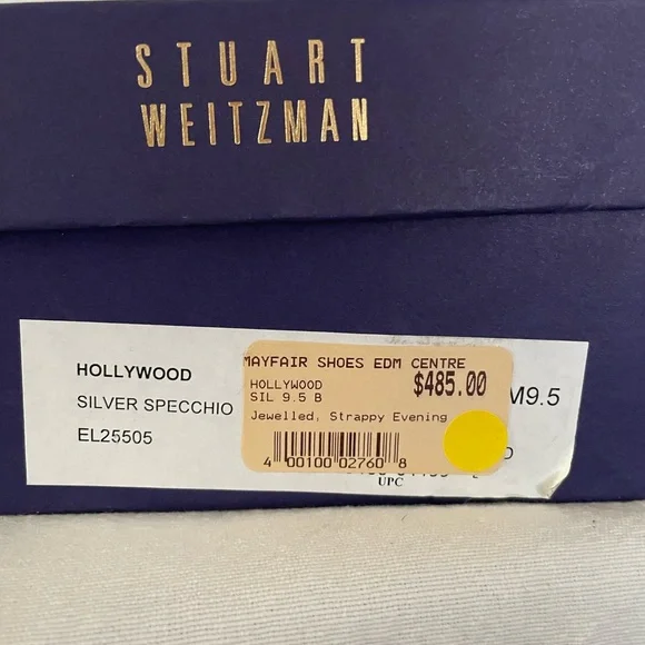 Silver Rhinestone Strappy Heels - Picture 9 of 9